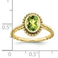 thumbnail image 2 of Primal Gold 10 Karat Yellow Gold Oval Peridot Ring, 2 of 4