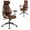 Brown & Beige, variant on Costway Ergonomic Office Chair with 2D Headrest, Rocking Backrest & Wheels, Gaming Chair Blue