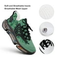 thumbnail image 4 of Leaves Print Walking Shoes for Men Woman Lightweight Tennis Fashion Elastic Sports Shoes Cushion Basketball Shoes, 4 of 7