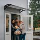 thumbnail image 2 of Yescom 40x40 Door Window Awning Whole One-piece Polycarbonate UV30+ Outdoor Rain Snow Protection Patio White Board, 2 of 9