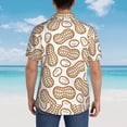 thumbnail image 3 of Lsque Peanuts7 pattern Hawaiian Shirt for Men, Unisex Summer Beach Casual Short Sleeve Button Down Shirts-Small, 3 of 9