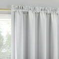 thumbnail image 3 of Sun Zero Malmo 1-Piece Theater Grade Extreme 100% Blackout Rod Pocket Curtain Panel, 52"X63", White, 3 of 9