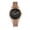 Black/Rose Gold, variant on Gwen Leather-Band Watch - Black