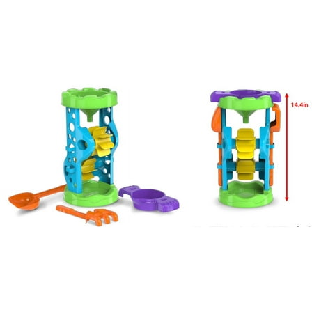 Play Day Durable Sand Toys, Plastic, 4 Count, 14.4"