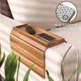 thumbnail image 4 of Bandeja plegable para brazo de sofá de madera de acacia Danfoxer con antideslizante, 4 of 6