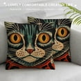 thumbnail image 3 of Halloween Pillow Covers Vintage Halloween Decor Pumpkins Decorative Pillow Covers for Home Sofa, 3 of 5