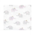 thumbnail image 3 of Hudson Baby Infant Girl Cotton Rich Flannel Receiving Blankets Bundle, Lilac Elephants, One Size, 3 of 6