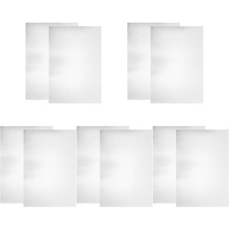 MLINS 10 pcs  Aluminum Sheet Metal Aluminum Plates Rectangle Aluminum Sheet Materials for Crafting(A4)