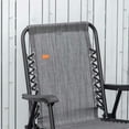 thumbnail image 5 of GVN Folding Chairs Patio Chairs Lawn Chair,Patio Folding Chair, Outdoor Bungee Sling Chair w/ Armrests, Portable Lawn Chair, Gray, 5 of 10
