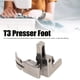 thumbnail image 5 of Pie de Prensador T3, Prensador de Metal de Acero de Acero de Acero de Acero de Un Lado Preciso a la Izquierda Pequeño 3 EN 1 Multifuncional Para Mácina de Coser Industrial, 5 of 7
