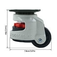 thumbnail image 3 of Heavy Duty Leveling Caster Screw Adjustable Nylon Rotatable Wheel Industrial Heavy Equipment Printer Use, 3 of 9