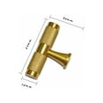 thumbnail image 3 of Golden Drawer Knobs, Solid Brass Construction Ensuring A Comfortable And Secure Grip, Easy Installation With Included Mounting Screw For Cabinets And Drawers (2PCS), 3 of 5
