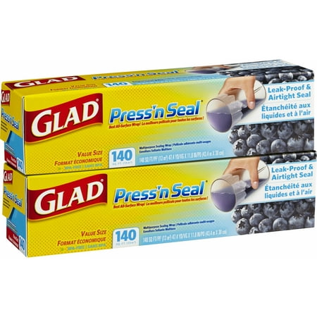 wrap glad seal press plastic pk sq ft foil walmart