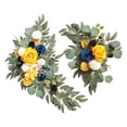 thumbnail image 2 of veasfak 2 Pieces Artificial Wreath Artificial Floral Swag Simulation Garland Flower Swag B, 2 of 9