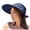 A01 Navy, variant on Xmyrz Women's Solid Color Sun Hat Casual Outdoor UV Protection Wide Brim Adjustable Strap Breathable Summer Cap Beige