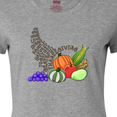 thumbnail image 4 of Inktastic Thanksgiving Cornucopia Word Art Women's T-Shirt, 4 of 5