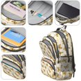 thumbnail image 2 of Butterfly and Leaf Yellow Pattern Cute School Backpack Bag with Padded Back and Adjustable Shoulder Straps 16.9 X 12.6 X 5.9 Inches, 2 of 2