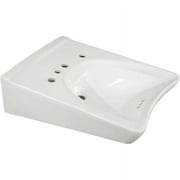 TOTO #LT308.11#01 Reliance Commercial 20-1/2" Wall Mounted Bathroom Sink with 3 Faucet Holes Drilled and Overflow