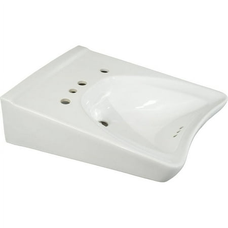 TOTO #LT308.11#01 Reliance Commercial 20-1/2" Wall Mounted Bathroom Sink with 3 Faucet Holes Drilled and Overflow