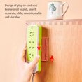thumbnail image 3 of ziyahi ABS Power Socket Holder Replacement Solid Color Punch-free Self-adhesive Office Living Room Bedroom Fixer Rack Sticker Orange, 3 of 9