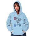 thumbnail image 4 of Popeye the Sailor Man USA Patriot Hoodie Sweatshirt Women Men Brisco Brands S, 4 of 6