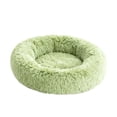thumbnail image 4 of Cama nido de interior con forma de dona de peluche para cachorros, perros pequeños, medianos y grandes. verde, 4 of 8