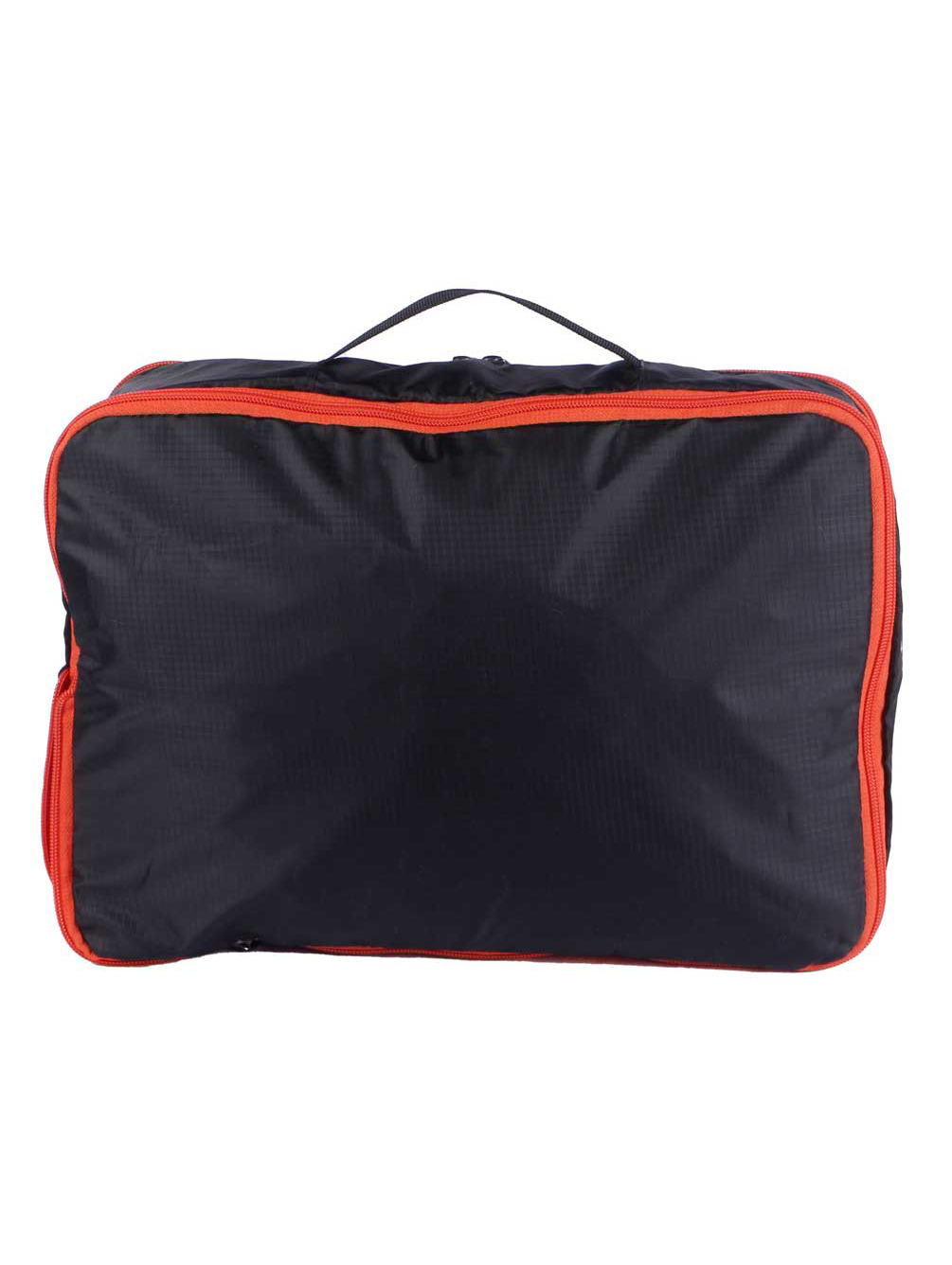 Harley-Davidson 3PC Expandable Packing Cube Set, Bar & Shield Logo- Black/Orange, Harley Davidson