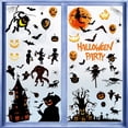 thumbnail image 4 of Halloween Window Clings, 9 Sheets Large Halloween Window Decorations Stickers Double-Sided Removable Glass Window Decals, 4 of 5