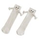 thumbnail image 4 of Calcetines de media caña con diseño de pareja cogidas de la mano. Calcetines cómodos con dibujos animados. Un regalo encantador para mujer. Blanco, 4 of 8