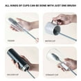 thumbnail image 6 of Foqnuq 3-Pack Long Handle Silicone Cup Brush Set for Stain-Free Cleaning | Multi-Use Plastic Cup Scrubber for Glasses, Bottles, and Vases | Easy to Store and Wash, 6 of 8
