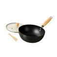 thumbnail image 4 of DOLITY Iron Wok Pan Household Home No Coating Induction Cooker Cooking Pot Nonstick 18cm, 4 of 9