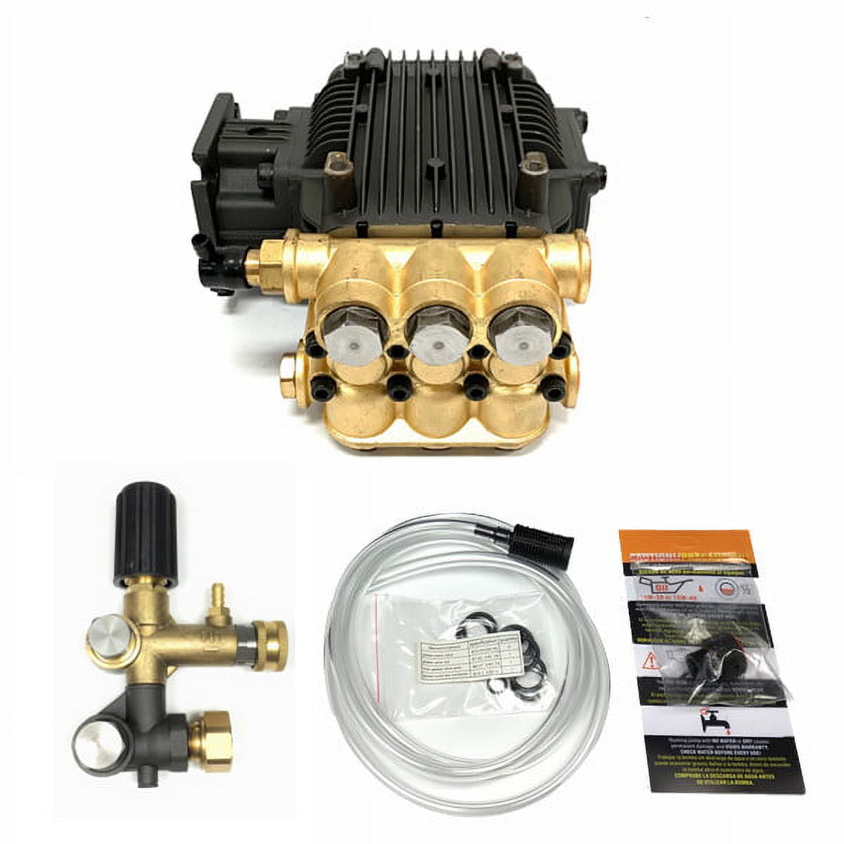 Triplex High Pressure Power Washer Pump 3.1 GPM 3000 psi 6.5 HP 3/4" Shaft For CAT For General For AR Replaces Comet Replaces Mi-T-M 3-0414 3-0297 3-0413