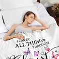 thumbnail image 2 of Christian Gifts for Women, Religious Gifts for Women Catholic Bible Verse Blanket Inspirational Spiritual Scriptures Soft Throw Blanket Birthday Gifts for Women, Christian Gifts Blanket 50"X 60", 2 of 5