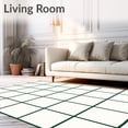 thumbnail image 2 of ODIKA 2'x3' Machine Washable Non-Slip Area Rug, Xmas Windowpane Grid Floor Machine High Traffic High Traffic Rug, Green, 503964, 2 of 5