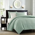 thumbnail image 2 of Madison Park King/Cal King Quebec 3-Piece Reversible Quilt Set, Seafoam, 2 of 5
