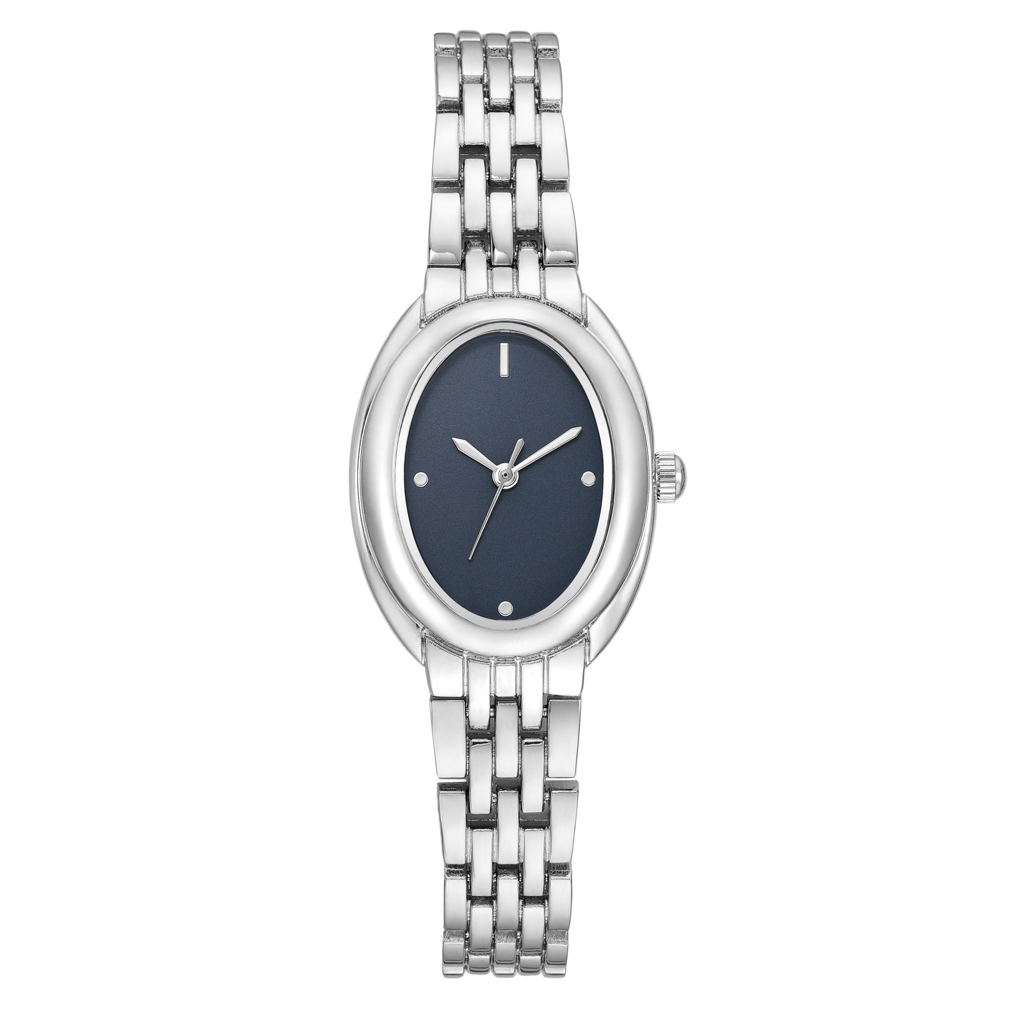 Time & Tru Women's Silver-Tone Wristwatch