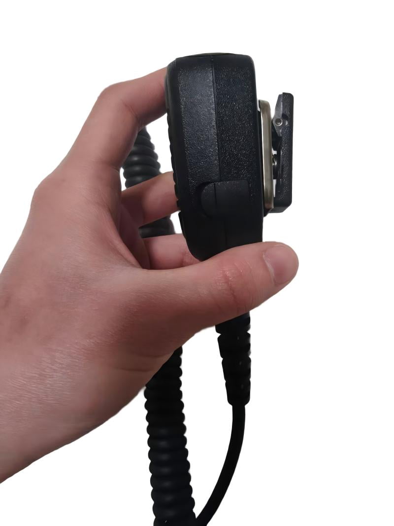 Motorola PMMN4066 PMMN4066A Remote Speaker Microphone for Motorola R7 Walkie Talkie With Emergency Button and Headphone Jack