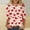 Tops-Red, variant on Gamivast Valentines Day Sweatshirts for Women Plus Size 3/4 Sleeve Cute Heart Love Graphic Blouse Holiday Casual Crew Neck Tunic Trendy Tees