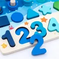 thumbnail image 4 of Juguetes educativos de matemáticas de madera Montessori para niños, tablero ocupado, forma de conteo, colores, rompecabezas de pesca, juguetes de aprendizaje, regalos, 4 of 6
