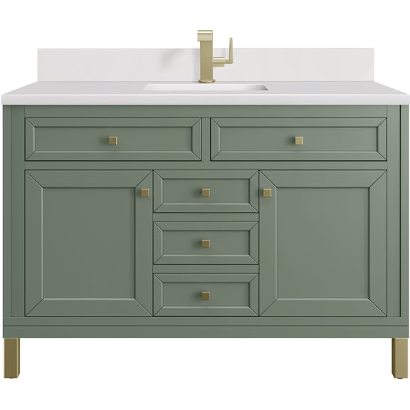 James Martin Vanities 503-V48-SC-1WZ Chicago 48" Free Standing Single Basin Vanity Set -