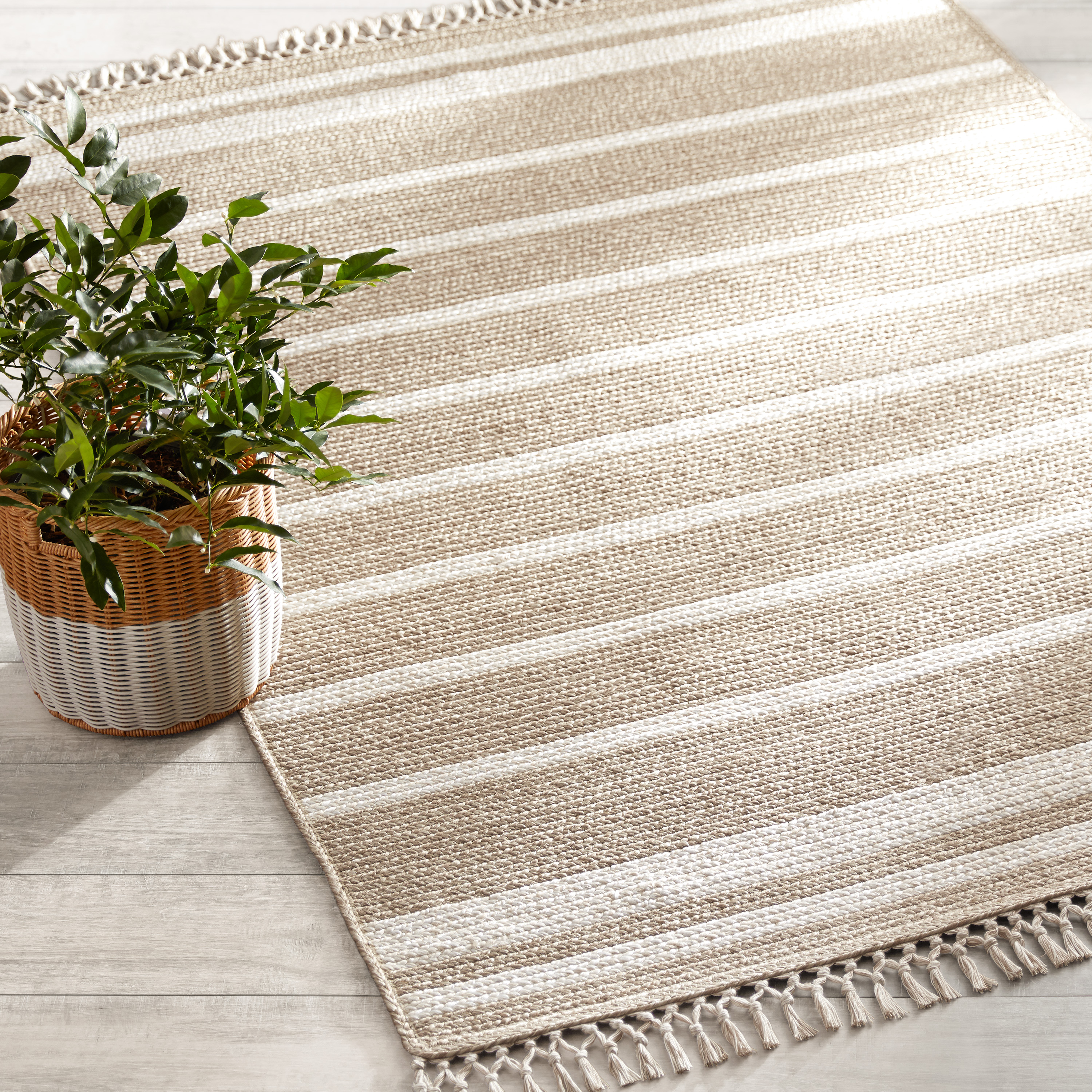 Better Homes & Gardens 5'x7' Striped Natural Outdoor Rug by Dave & Jenny Marrs - image 5 of 10