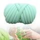 thumbnail image 1 of Hilo grueso, hilo grueso voluminoso, hilo de tubo de ganchillo lavable 500G, hilo tubular Jumbo para manta, manta, cama para mascotas, tejido, Verde claro Macarena hilo grueso, 1 of 8