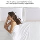 thumbnail image 4 of Bewildely Funda de almohada de seda Funda de almohada transpirable Funda de almohada de color sólido Juegos de cama Blanco 51*66cm, 4 of 6