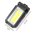 thumbnail image 5 of Magnetic Work Light - Led Flashlight with Magnet Base, Folding Inspection Work Light with Battery Level Display, Portable Flashlight for Car Repair, Camping, Workshop, Handheld Tool Black Size:L, 5 of 5
