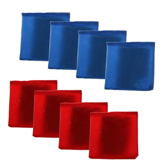 DYNWAVECA 8pcs Blue & Red Cornhole Bag - Weather Resistant Cornhole Bag With Pellets For Tossing Corn Hole Game 3.9'' X 3.9''