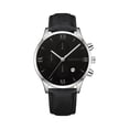 thumbnail image 2 of CIENVNSTG Fashion Men Leisure Business Date Alloy Case Synthetic Pu Leather Analog Quartz Sport Watch Male Luxury Clock, 2 of 3