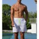 thumbnail image 3 of SAYOO Shorts de playa de cuerda para hombres, shorts de cintura elástica, forro de malla SAYOO moda, 3 of 9