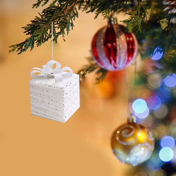 Adornos Colgantes Irrompibles para Árbol de Navidad | Bolas Colgantes Irregulares | Bolas Navideñas de Plástico Resistentes | Artículos Seguros para Fiestas | Decoración para Árboles de Interior y Ex