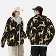 thumbnail image 6 of Easygdp Christmas Gold Deers Lightweight Long Sleeve Sun Shirt Sports long-Sleeved Sun Protective Clothing, Quick Drying Breathable - Small, 6 of 9