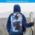 thumbnail image 4 of Uxcell 45-55L Waterproof Rucksack Cover, Backpack Rain Cover, L, Blue Camo, 4 of 5